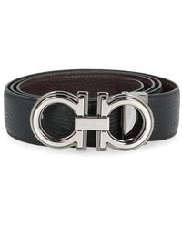 Ferragamo - Gancini Reversible Leather Belt - Lyst