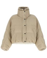 Brunello Cucinelli - Solid Mock Collar Jacket - Lyst