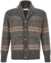 Brunello Cucinelli - 'Nordic Jacquard' Cardigan - Lyst