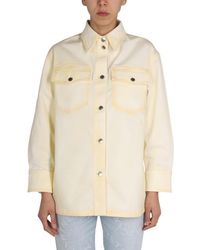 Stella McCartney - Solid Shirt Collar Jacket - Lyst