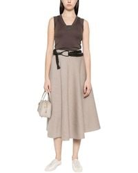 Brunello Cucinelli - Solid V Neck Top - Lyst