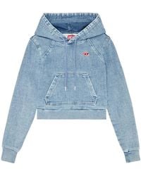 DIESEL - Sky Logo Hood Sweatshirt - Lyst