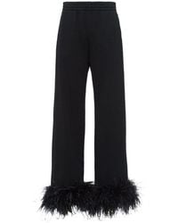 Prada - Wide Trousers - Lyst