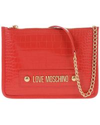 Love Moschino - Logo Plaque Small Crossbody Bag - Lyst