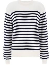 KHAITE - Blackwhite Viola Sweater - Lyst