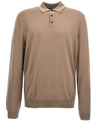 Zanone - Wool Polo Shirt - Lyst