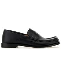 Loewe - Leather Campo Flap Loafers - Lyst