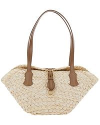 Dolce & Gabbana - Natural Capri Coffa Top Zip Tote - Lyst