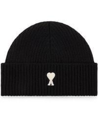 Ami Paris - Logo Beanie Cap - Lyst