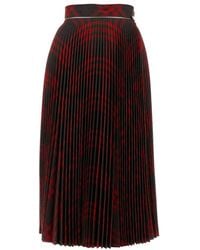 Burberry - Embroidered Jersey Skirt - Lyst