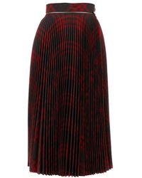 Burberry - Embroidered Jersey Skirt - Lyst