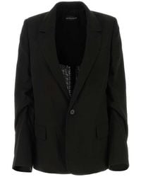 Ann Demeulemeester - Cotton Renske Blazer - Lyst