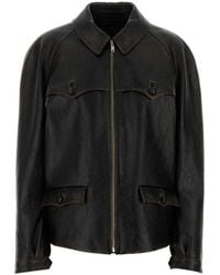 Prada - Shirt Collar Jacket - Lyst