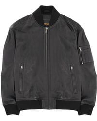 BOSS - Solid Mock Collar Jacket - Lyst
