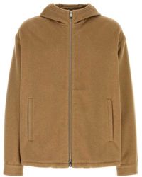 Prada - Camel Jacket - Lyst