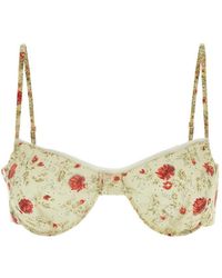 Prada - Printed Nylonette Crop-Top - Lyst