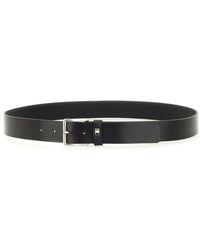 BOSS - Solid Buckle Belt - Lyst