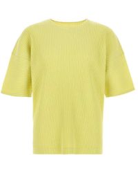 Homme Plissé Issey Miyake - Round Neck T-Shirts - Lyst