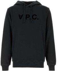 A.P.C. - Logo Regular Hoodie - Lyst