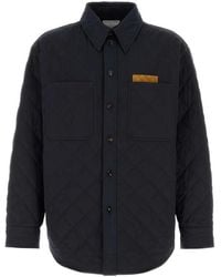Bottega Veneta - Midnight Cotton Blend Jacket - Lyst