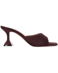 AMINA MUADDI - Burgundy Lupita Heels - Lyst