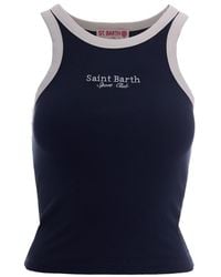 MC2 Saint Barth - Logo Round Neck Top - Lyst