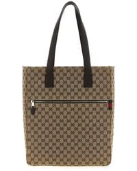 Gucci - Gg Top Zip Large Tote - Lyst