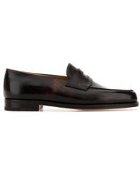 John Lobb - Solid Lopez Loafers - Lyst