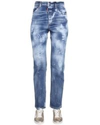 DSquared² - Straight High Rise Jeans - Lyst