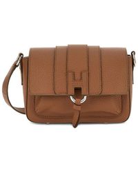 Hogan - Trendy Leather Flap Bag - Lyst