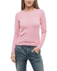 DIESEL - Solid Crew Neck Sweater - Lyst
