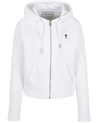 Ami Paris - Logo Hood Sweatshirt - Lyst