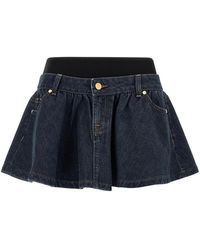 7 For All Mankind - 'Banded Mini' Skirt - Lyst