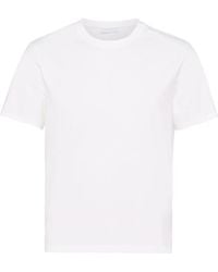 Prada - T-Shirt Round Neck - Lyst