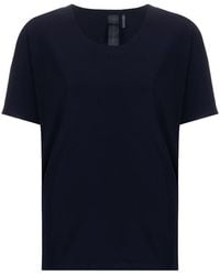 Norma Kamali - Solid Round Neck T-Shirt - Lyst