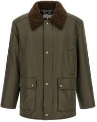 Maison Margiela - Shearling Collar Parka - Lyst