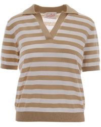 MC2 Saint Barth - Stripes Shirt Collar Polo - Lyst