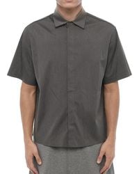 Neil Barrett - Dark Loose Solid Shirt - Lyst