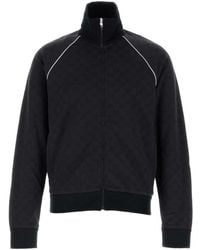 Gucci - Nylon Cotton Gg Jacquard Track Top - Lyst