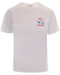MC2 Saint Barth - Embroidered Crew Neck T-Shirt - Lyst
