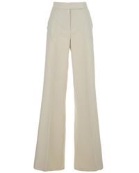 Max Mara - Trousers High-Waisted Linen - Lyst