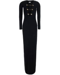 Elisabetta Franchi - Elisabetta Franchi Long Knitted Dress - Lyst