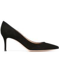 Gianvito Rossi - Gianvito 70 Suede Leather Pumps - Lyst
