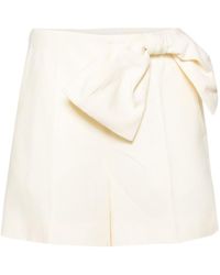 Chloé - Bow Detail Shorts - Lyst