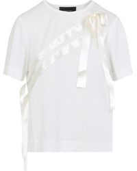 Simone Rocha - Bow Sash Easy T-Shirt - Lyst