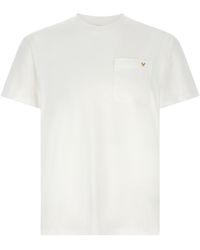 Valentino - Solid Crew Neck T-Shirt - Lyst