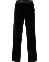 Fendi - Flat Front Trousers - Lyst