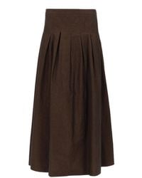 PT Torino - Pleated Midi Skirt - Lyst