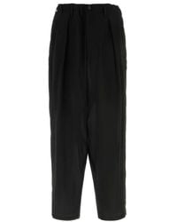 Yohji Yamamoto Pleats Half-Pant Shorts in Black for Men | Lyst