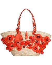 Dolce & Gabbana - Natural Coffa Capri Large Tote - Lyst